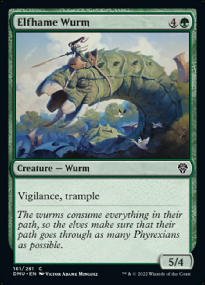 Elfhame Wurm [Dominaria United] | Play N Trade Winnipeg