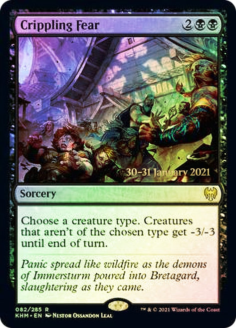 Crippling Fear [Kaldheim Prerelease Promos] | Play N Trade Winnipeg