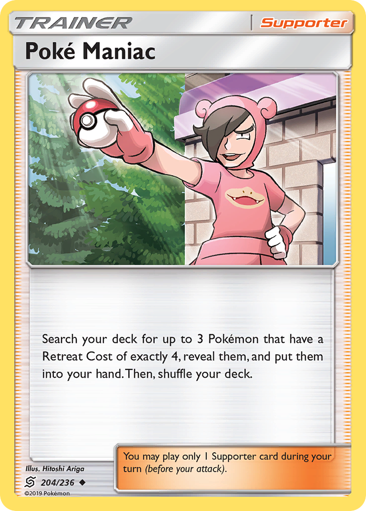 Poke Maniac (204/236) [Sun & Moon: Unified Minds] | Play N Trade Winnipeg