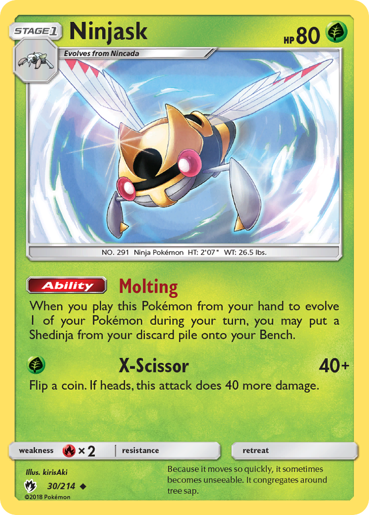 Ninjask (30/214) [Sun & Moon: Lost Thunder] | Play N Trade Winnipeg