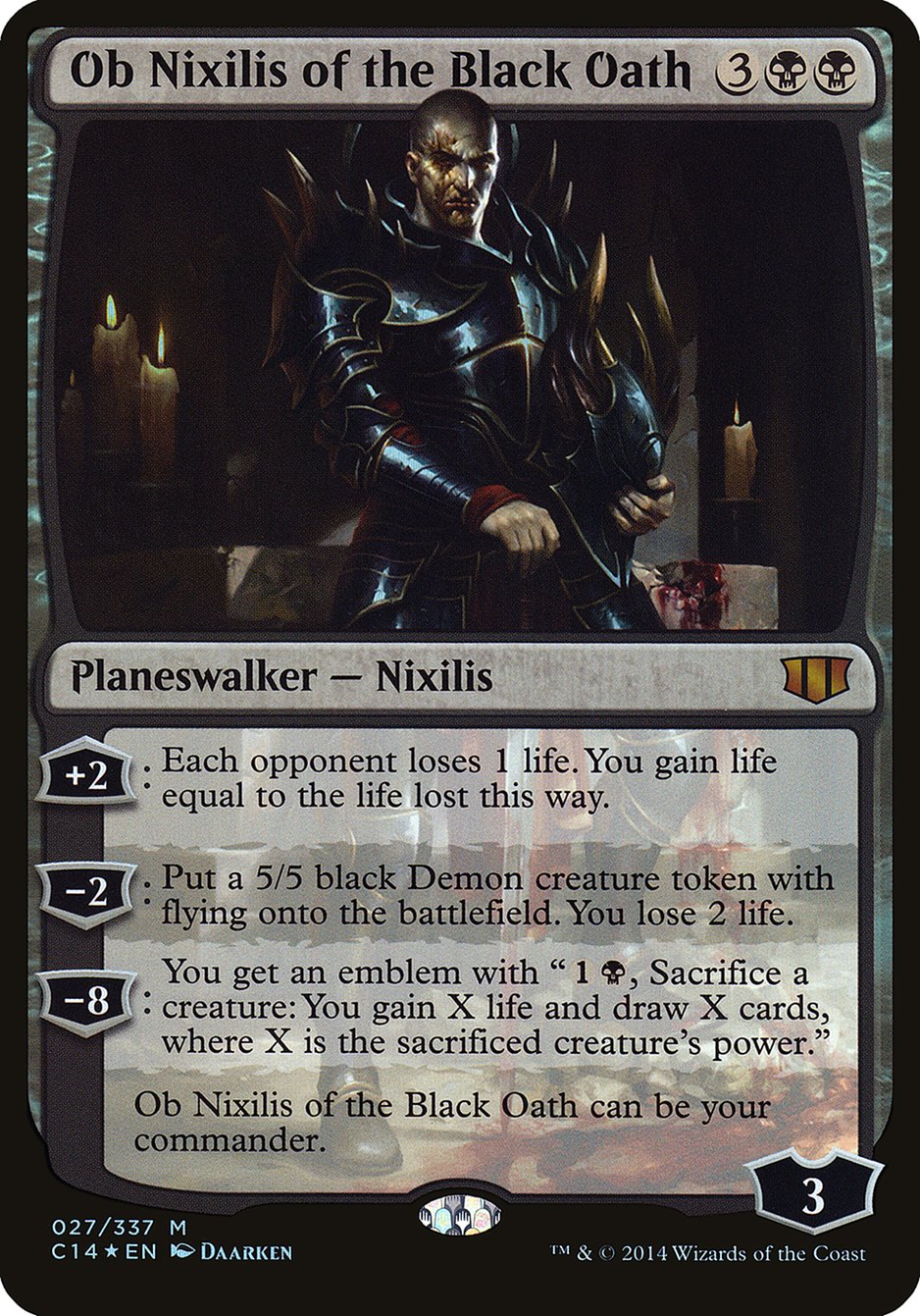 Ob Nixilis of the Black Oath (Oversized) [Commander 2014 Oversized] | Play N Trade Winnipeg