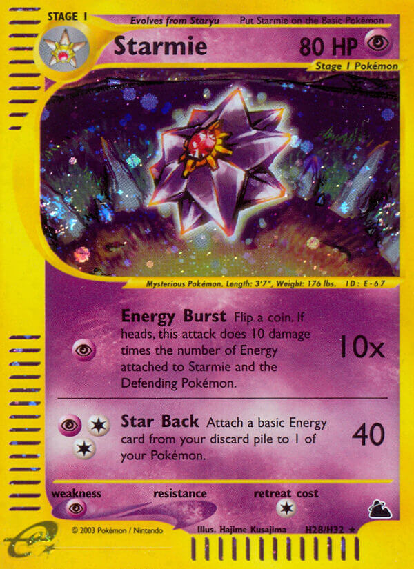 Starmie (H28/H32) [Skyridge] | Play N Trade Winnipeg