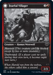 Fearful Villager // Fearsome Werewolf [Innistrad: Double Feature] | Play N Trade Winnipeg