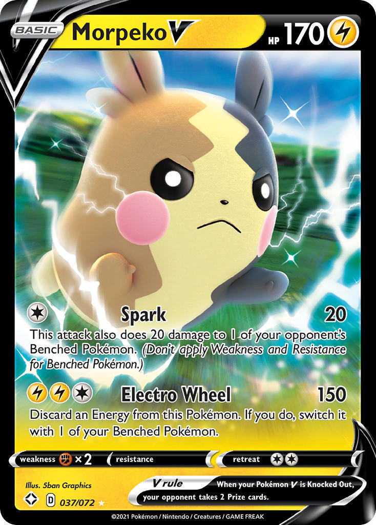 Morpeko V (037/072) [Sword & Shield: Shining Fates] | Play N Trade Winnipeg