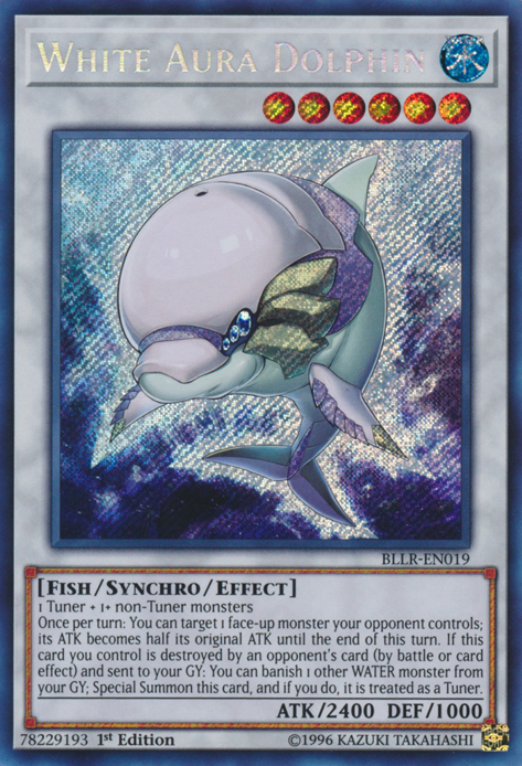 White Aura Dolphin [BLLR-EN019] Secret Rare | Play N Trade Winnipeg