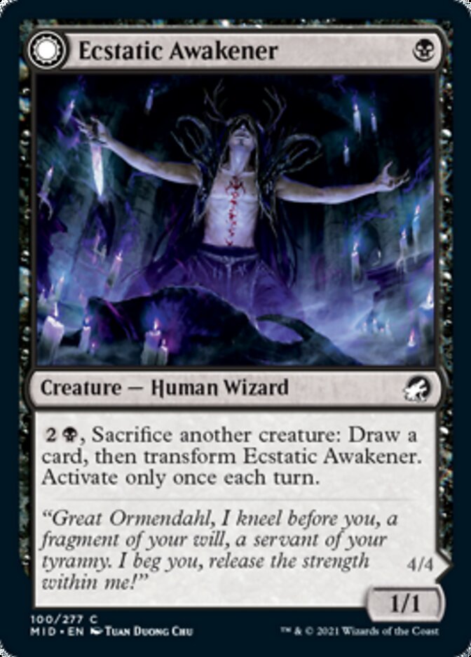 Ecstatic Awakener // Awoken Demon [Innistrad: Midnight Hunt] | Play N Trade Winnipeg