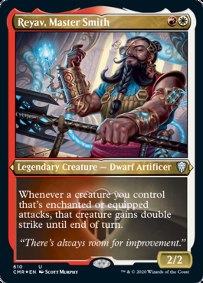 Reyav, Master Smith (Etched) [Commander Legends] | Play N Trade Winnipeg