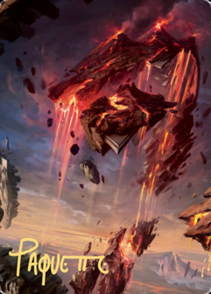 Mountain 2 Art Card (Gold-Stamped Signature) [Zendikar Rising Art Series] | Play N Trade Winnipeg