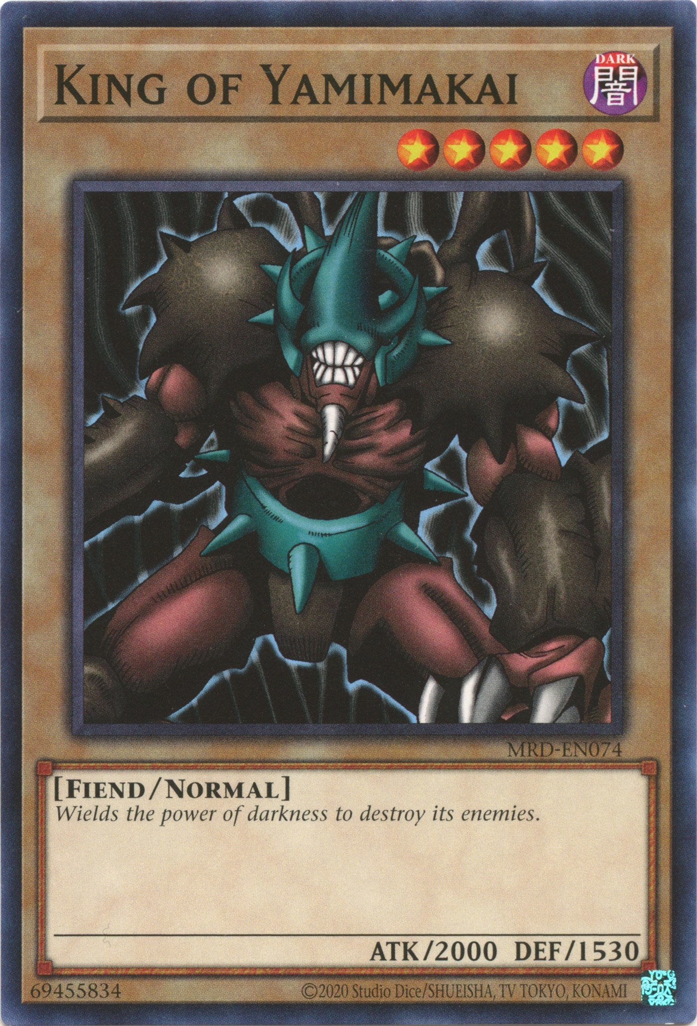 King of Yamimakai (25th Anniversary) [MRD-EN074] Common | Play N Trade Winnipeg
