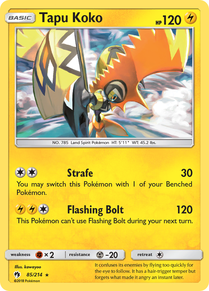 Tapu Koko (85/214) [Sun & Moon: Lost Thunder] | Play N Trade Winnipeg