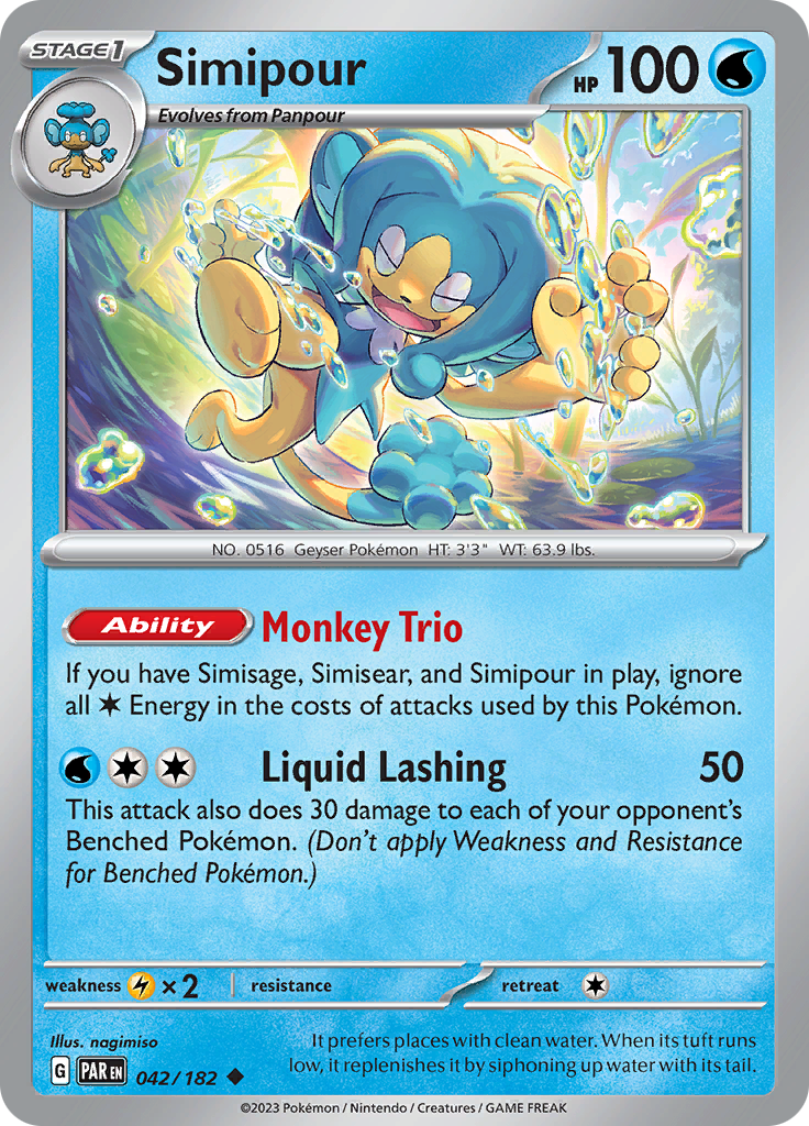 Simipour (042/182) [Scarlet & Violet: Paradox Rift] | Play N Trade Winnipeg