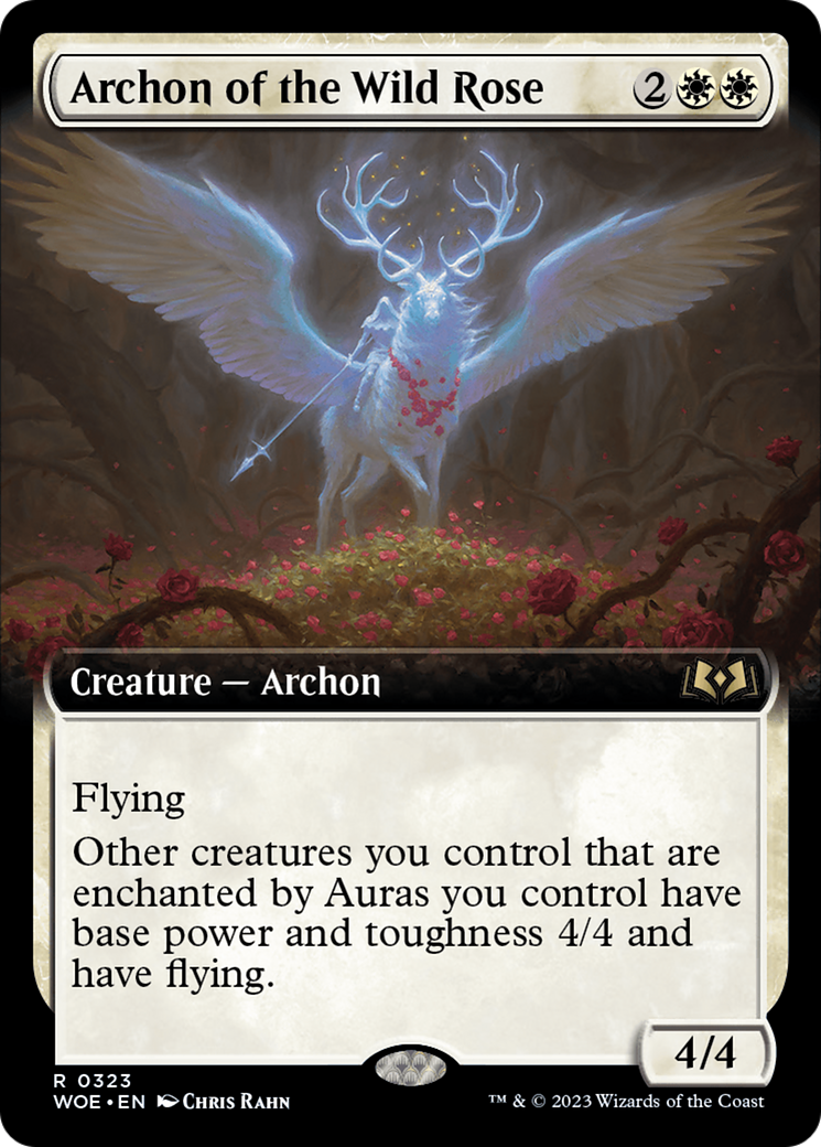 Archon of the Wild Rose (Extended Art) [Wilds of Eldraine] | Play N Trade Winnipeg