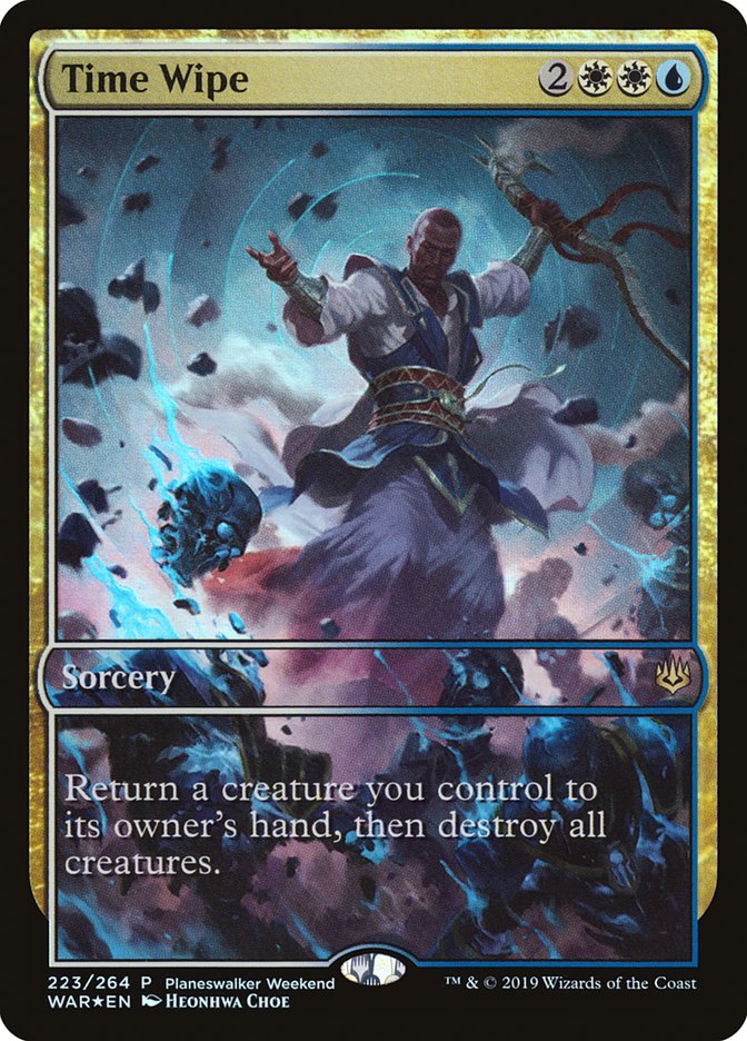 Time Wipe (Planeswalker Weekend) [War of the Spark Promos] | Play N Trade Winnipeg