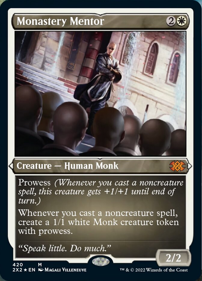 Monastery Mentor (Foil Etched) [Double Masters 2022] | Play N Trade Winnipeg