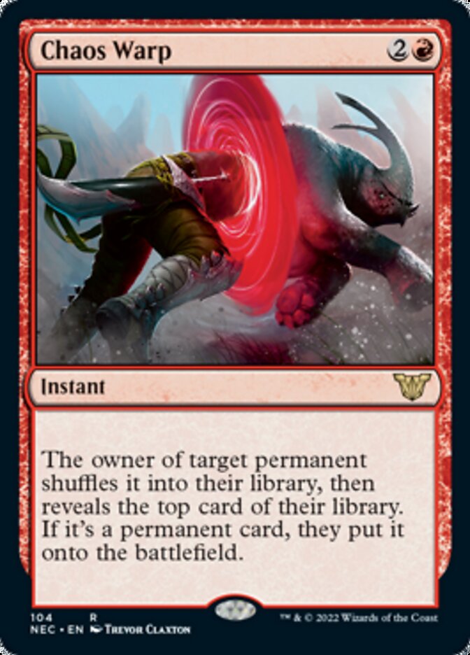 Chaos Warp [Kamigawa: Neon Dynasty Commander] | Play N Trade Winnipeg