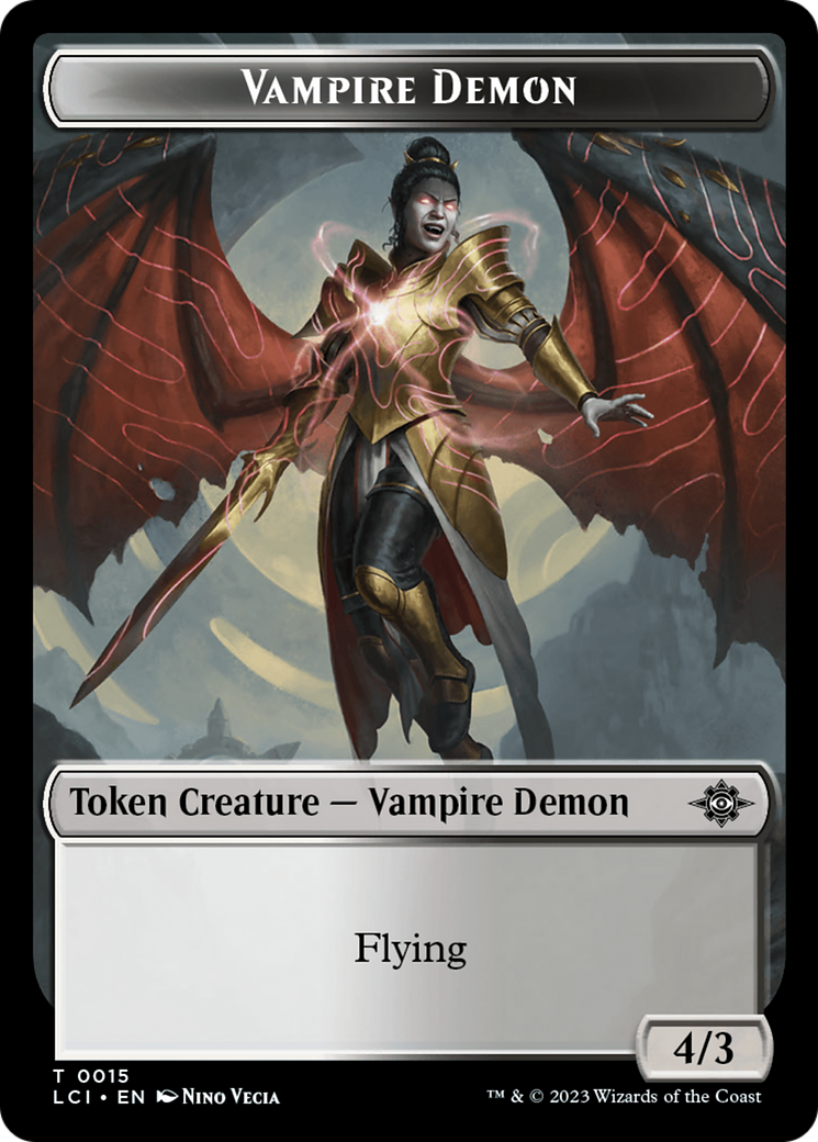 Vampire Demon Token [The Lost Caverns of Ixalan Tokens] | Play N Trade Winnipeg