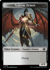 Gnome // Vampire Demon Double-Sided Token [The Lost Caverns of Ixalan Tokens] | Play N Trade Winnipeg