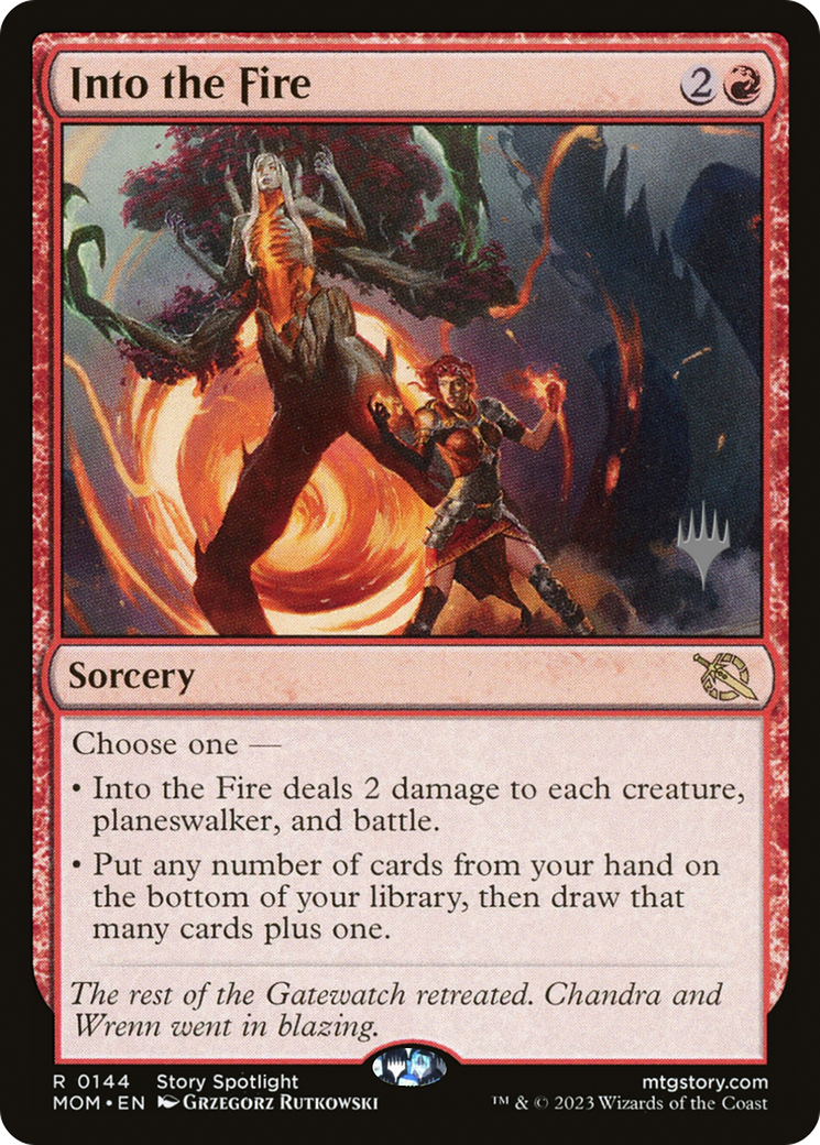 Into the Fire (Promo Pack) [March of the Machine Promos] | Play N Trade Winnipeg