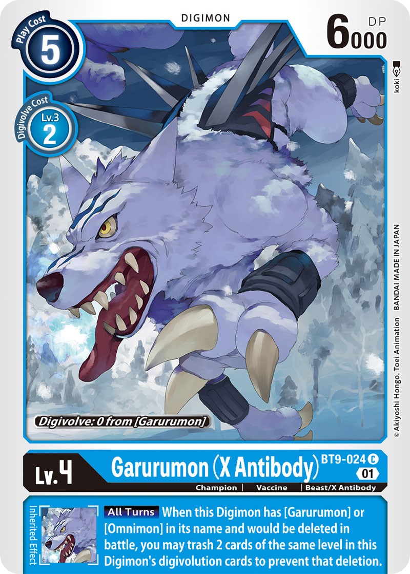 Garurumon (X Antibody) [BT9-024] [X Record] | Play N Trade Winnipeg