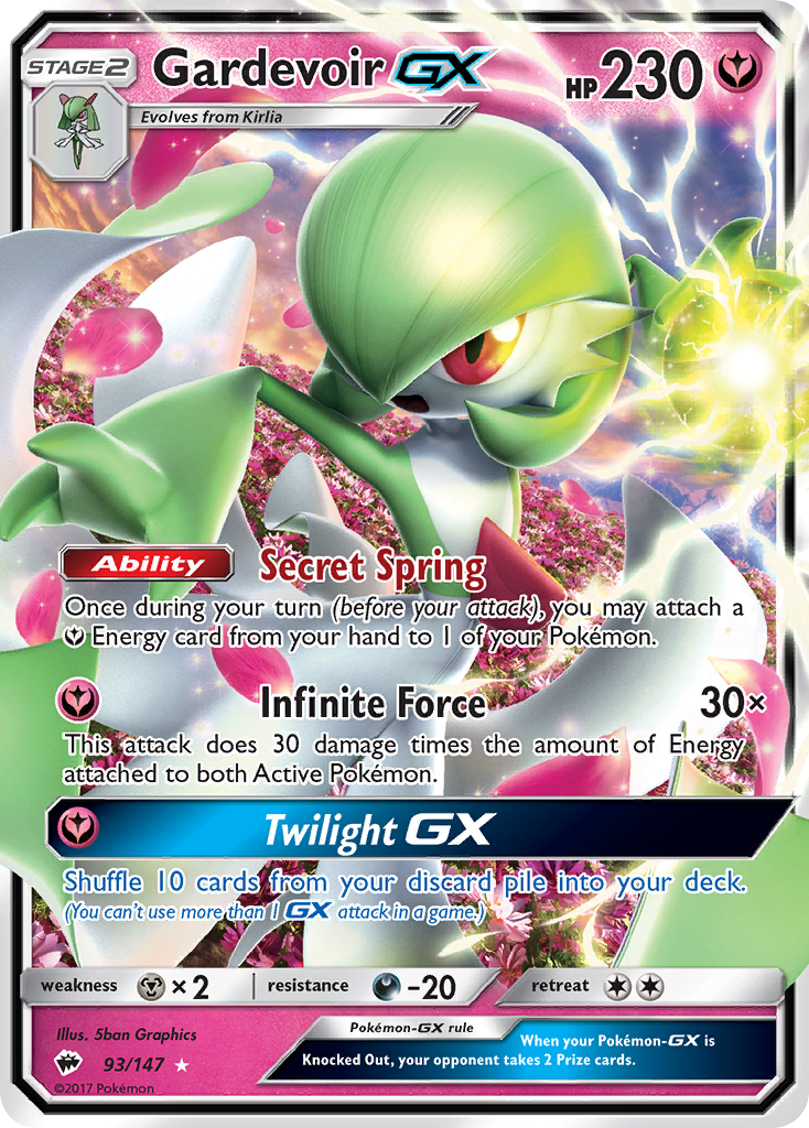 Gardevoir GX (93/147) [Sun & Moon: Burning Shadows] | Play N Trade Winnipeg