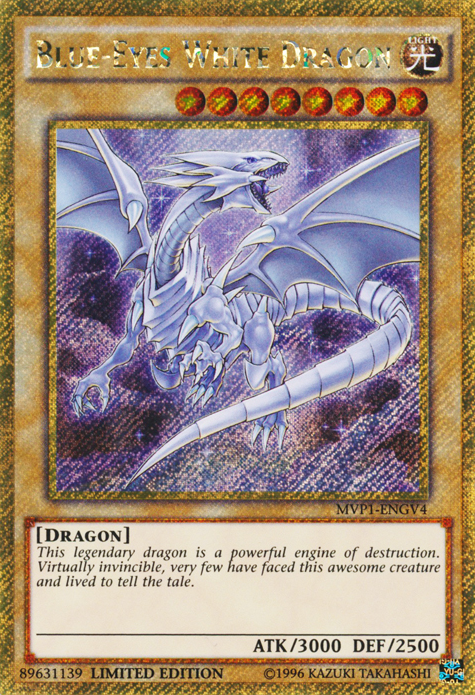 Blue-Eyes White Dragon [MVP1-ENGV4] Gold Secret Rare | Play N Trade Winnipeg