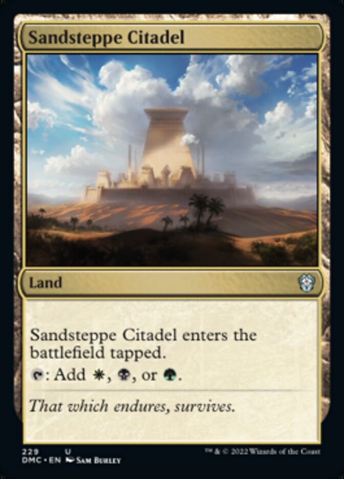 Sandsteppe Citadel [Dominaria United Commander] | Play N Trade Winnipeg