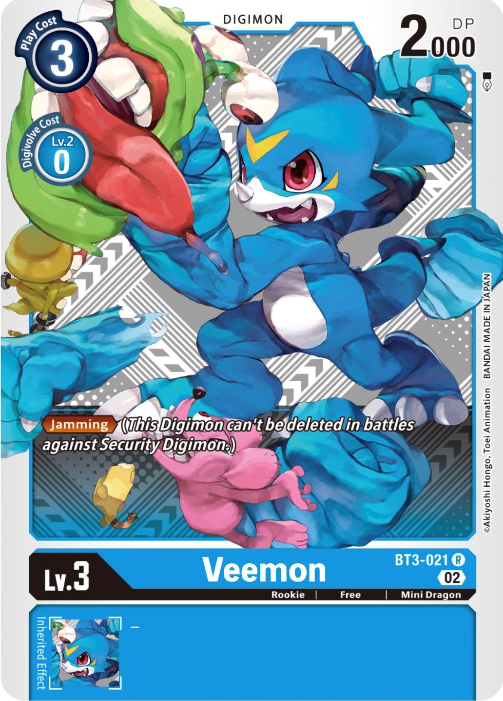 Veemon [BT3-021] (Winner Pack Dimensional Phase) [Release Special Booster Promos] | Play N Trade Winnipeg
