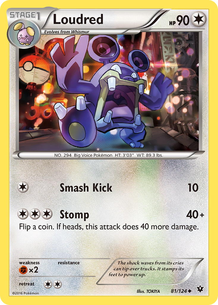 Loudred (81/124) [XY: Fates Collide] | Play N Trade Winnipeg