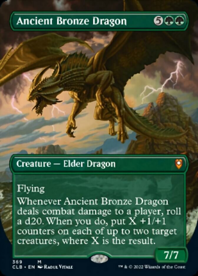Ancient Bronze Dragon (Borderless Alternate Art) [Commander Legends: Battle for Baldur's Gate] | Play N Trade Winnipeg