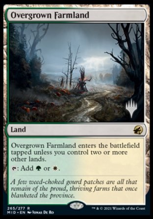 Overgrown Farmland (Promo Pack) [Innistrad: Midnight Hunt Promos] | Play N Trade Winnipeg