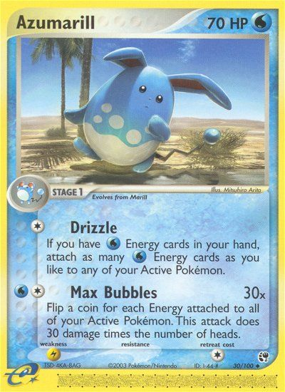 Azumarill (30/100) [EX: Sandstorm] | Play N Trade Winnipeg