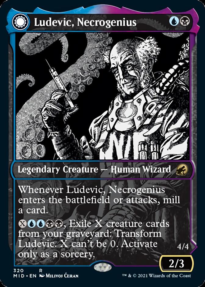 Ludevic, Necrogenius // Olag, Ludevic's Hubris (Showcase Eternal Night) [Innistrad: Midnight Hunt] | Play N Trade Winnipeg