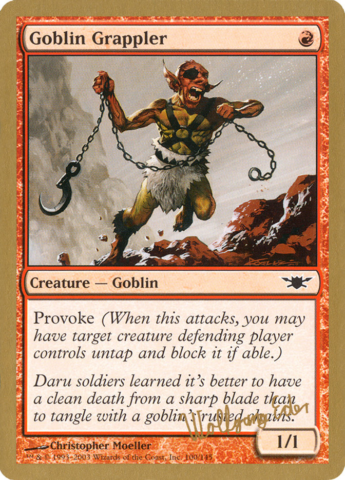 Goblin Grappler (Wolfgang Eder) [World Championship Decks 2003] | Play N Trade Winnipeg