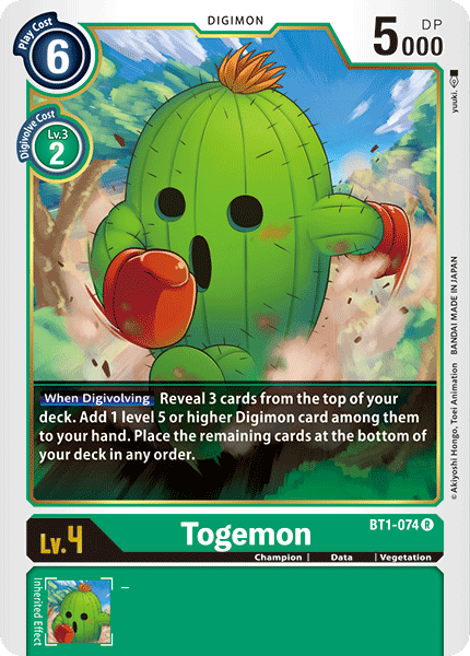 Togemon [BT1-074] [Release Special Booster Ver.1.0] | Play N Trade Winnipeg