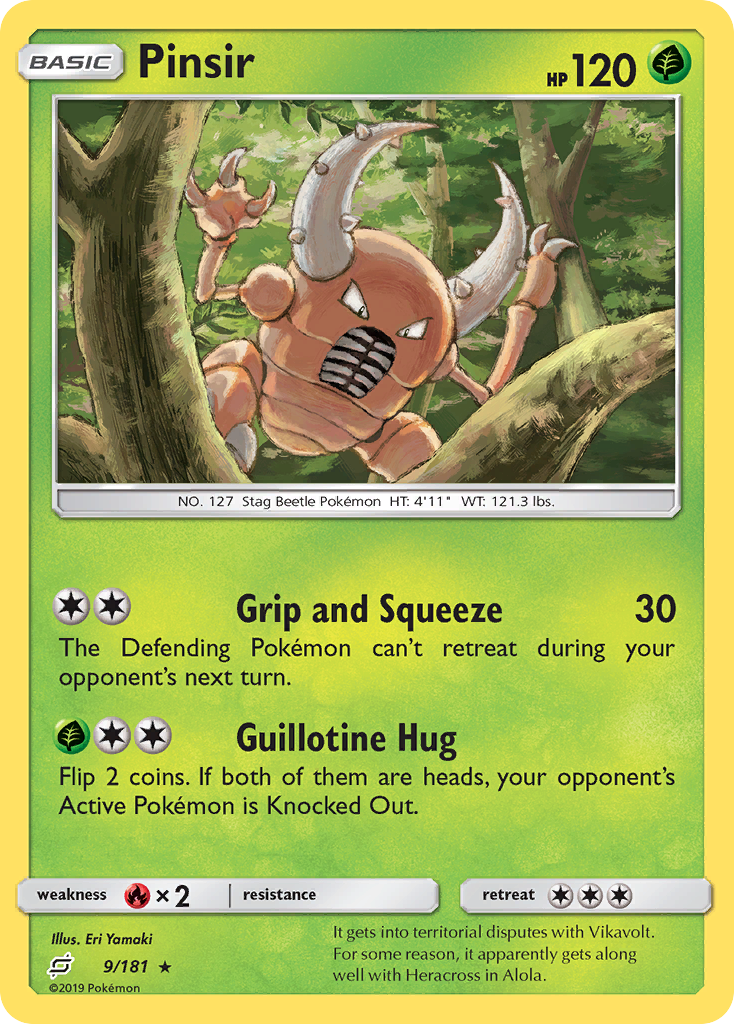 Pinsir (9/181) [Sun & Moon: Team Up] | Play N Trade Winnipeg