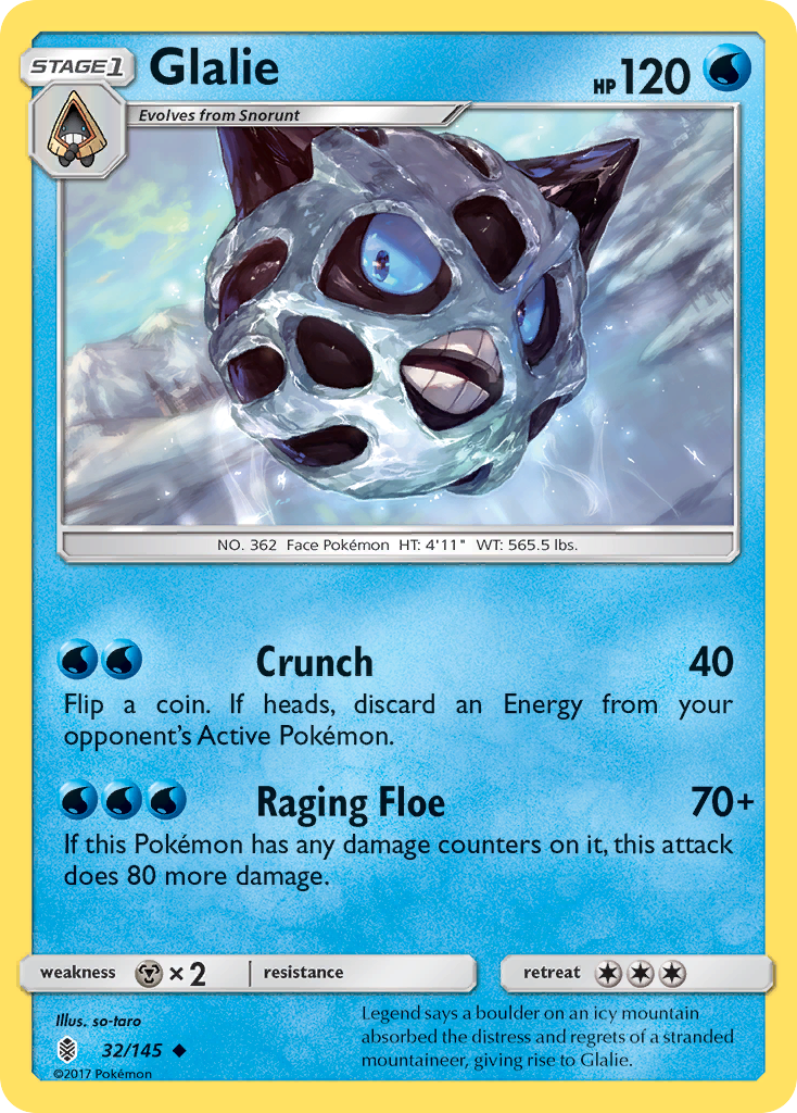 Glalie (32/145) [Sun & Moon: Guardians Rising] | Play N Trade Winnipeg