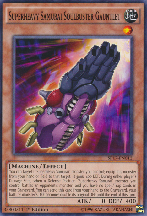 Superheavy Samurai Soulbuster Gauntlet [SP17-EN012] Common | Play N Trade Winnipeg