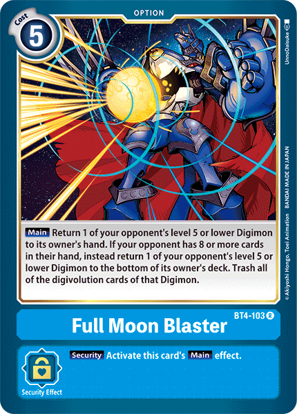 Full Moon Blaster [BT4-103] [Great Legend] | Play N Trade Winnipeg