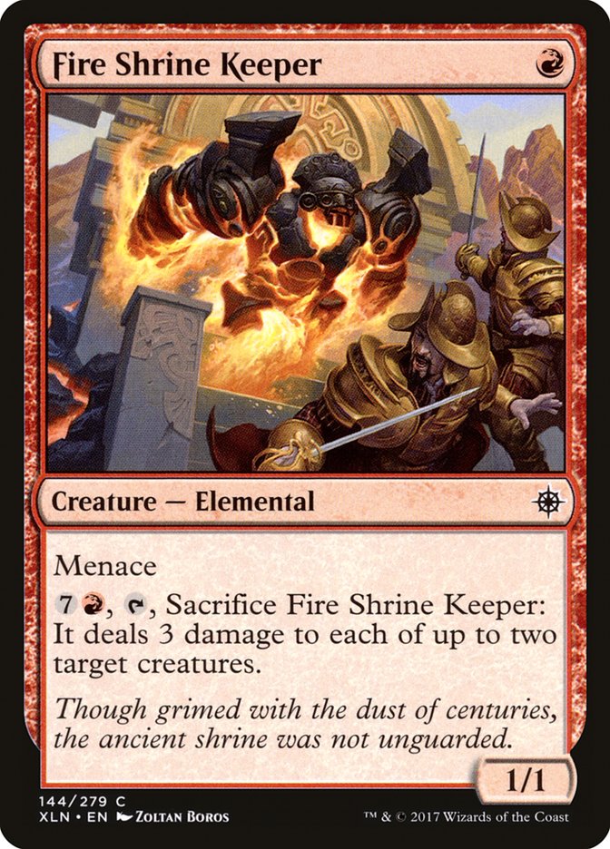 Fire Shrine Keeper [Ixalan] | Play N Trade Winnipeg