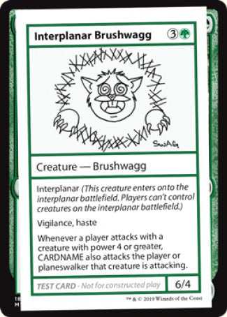 Interplanar Brushwagg (2021 Edition) [Mystery Booster Playtest Cards] | Play N Trade Winnipeg