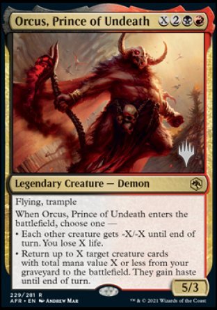 Orcus, Prince of Undeath (Promo Pack) [Dungeons & Dragons: Adventures in the Forgotten Realms Promos] | Play N Trade Winnipeg