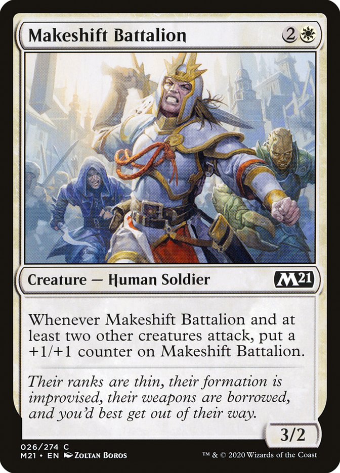 Makeshift Battalion [Core Set 2021] | Play N Trade Winnipeg