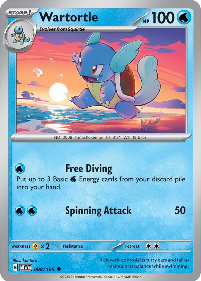 Wartortle (008/165) [Scarlet & Violet: 151] | Play N Trade Winnipeg