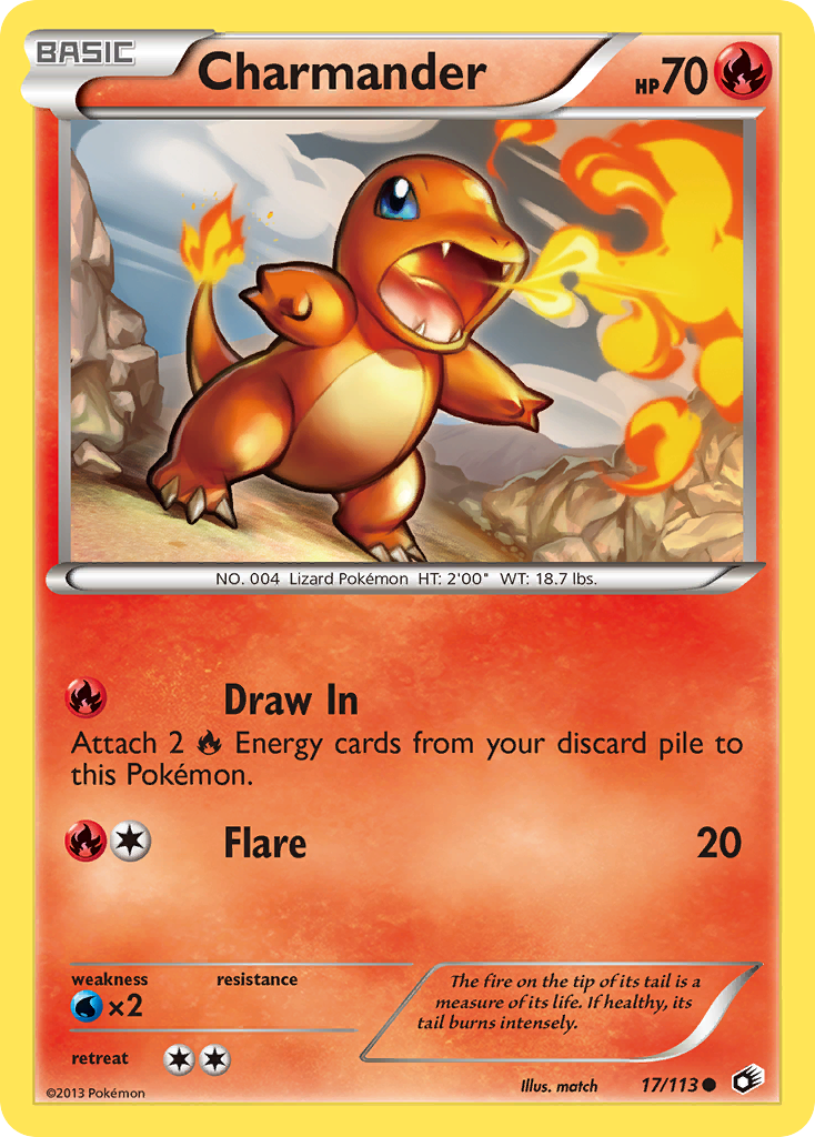 Charmander (17/113) [Black & White: Legendary Treasures] | Play N Trade Winnipeg