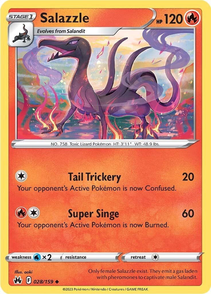 Salazzle (028/159) [Sword & Shield: Crown Zenith] | Play N Trade Winnipeg