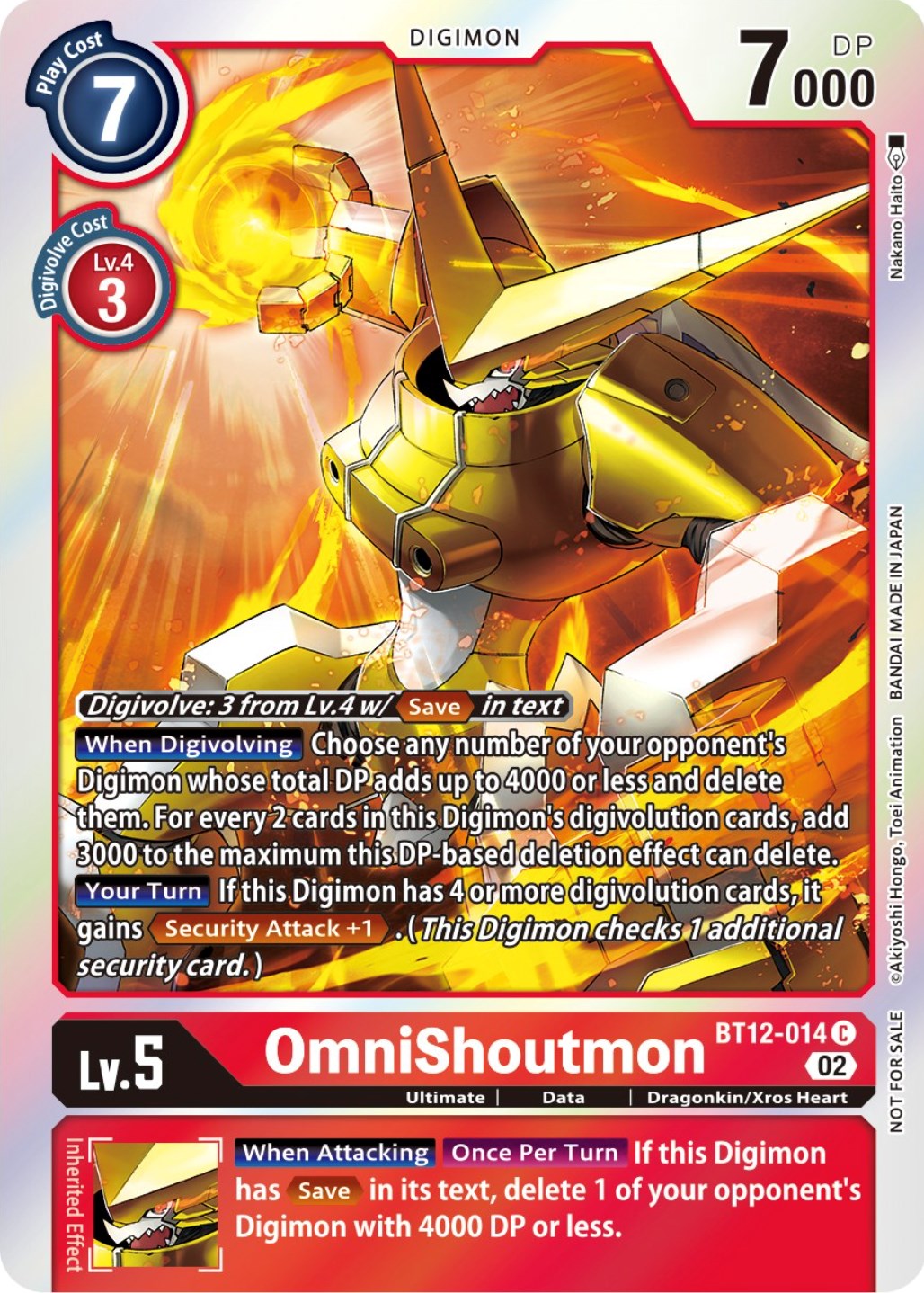 OmniShoutmon [BT12-014] (Box Topper) [Across Time] | Play N Trade Winnipeg