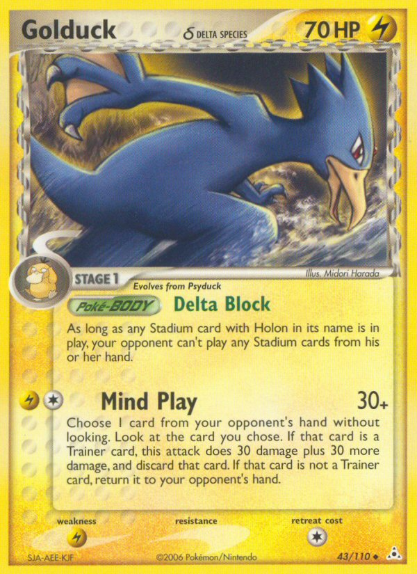 Golduck (43/110) (Delta Species) [EX: Holon Phantoms] | Play N Trade Winnipeg