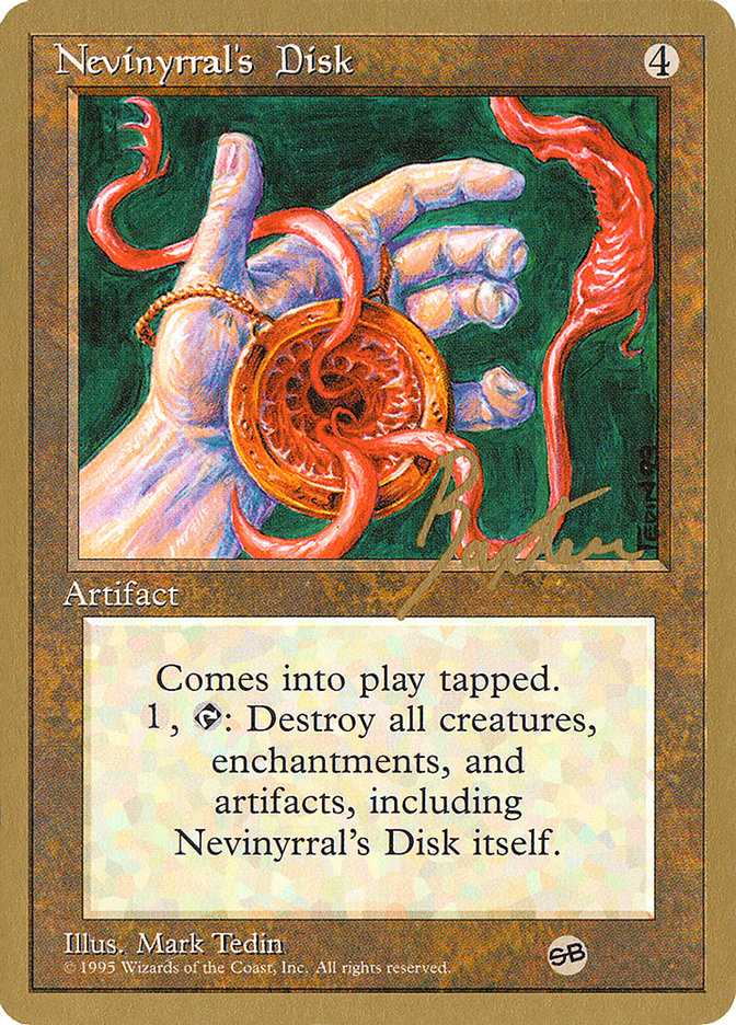 Nevinyrral's Disk (George Baxter) (SB) [Pro Tour Collector Set] | Play N Trade Winnipeg