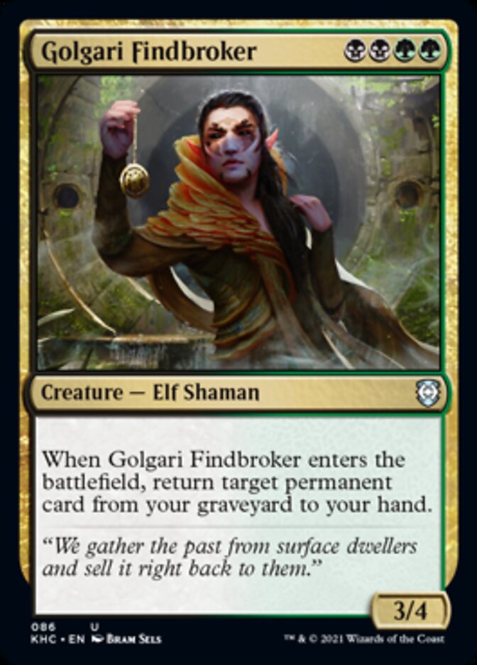 Golgari Findbroker [Kaldheim Commander] | Play N Trade Winnipeg