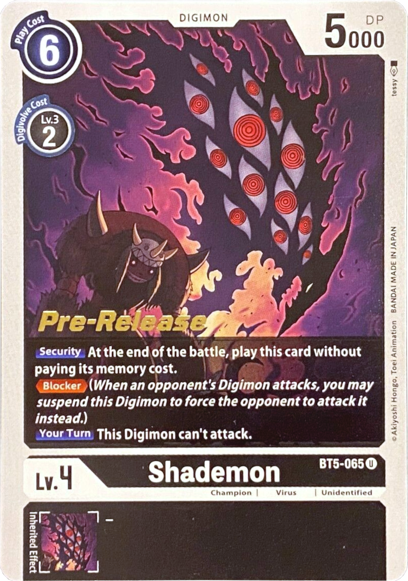 Shademon [BT5-065] [Battle of Omni Pre-Release Promos] | Play N Trade Winnipeg